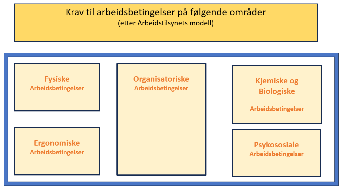 Arbeidsmiljøfaktorer 5 områder