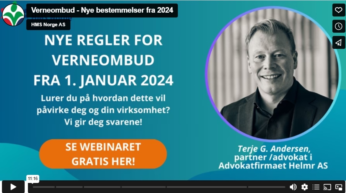 Fra 1. januar 2024: Nye bestemmelser om valg av verneombud og opprettelse av AMU