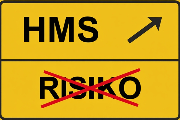 Bilde som viser at reduksjon av risiko er bra for HMS 